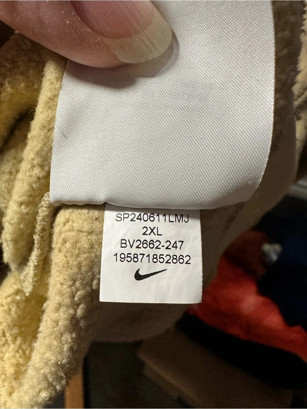Nike Club Fleece Crewneck Sweatshirt Tie Dye Brown Tan